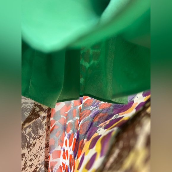 Retro W118 by Walter Baker Vibrant Print Neon Maxi Dress - Picture 6 of 8